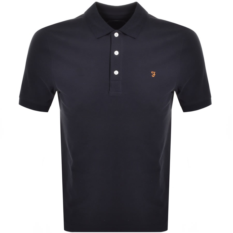 Alternative Image for ProductFarah Vintage Short Sleeve Polo T Shirt Navy1